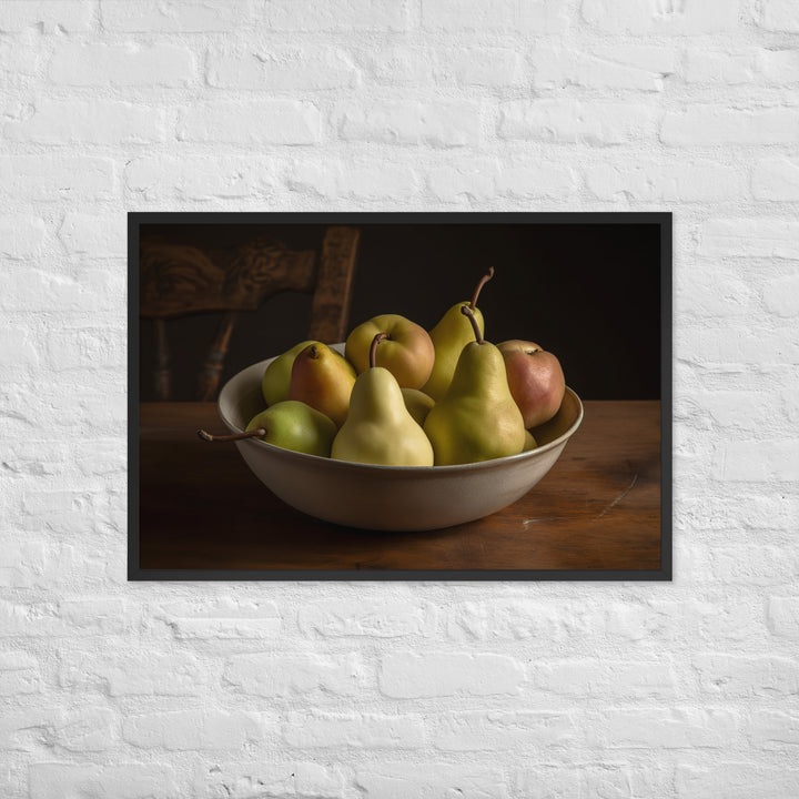 Bartlett Pears Framed poster 🤤 from Yumify.AI