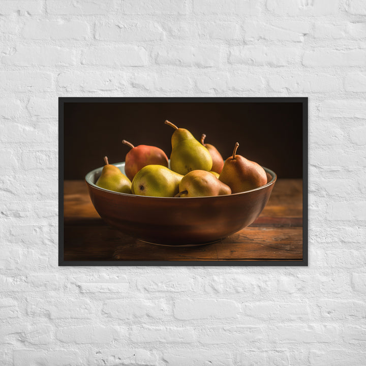 Bartlett Pears Framed poster 🤤 from Yumify.AI