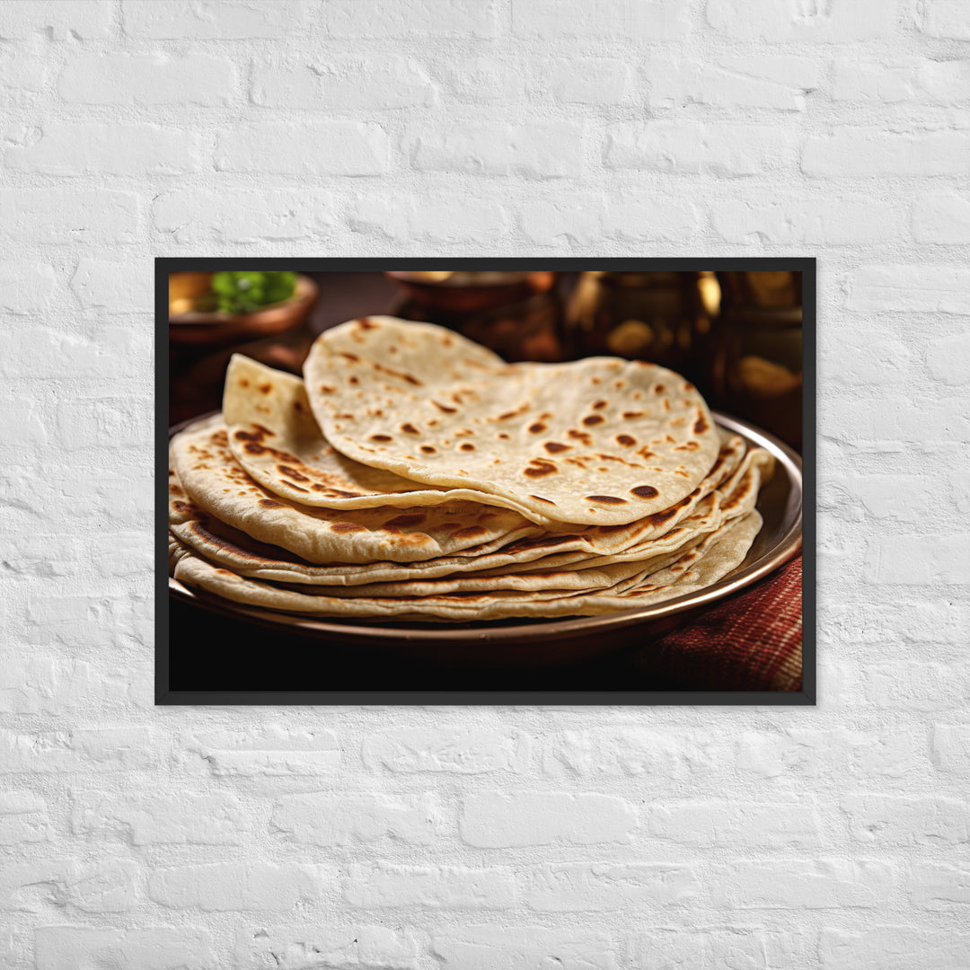 Chapati Framed poster 🤤 from Yumify.AI