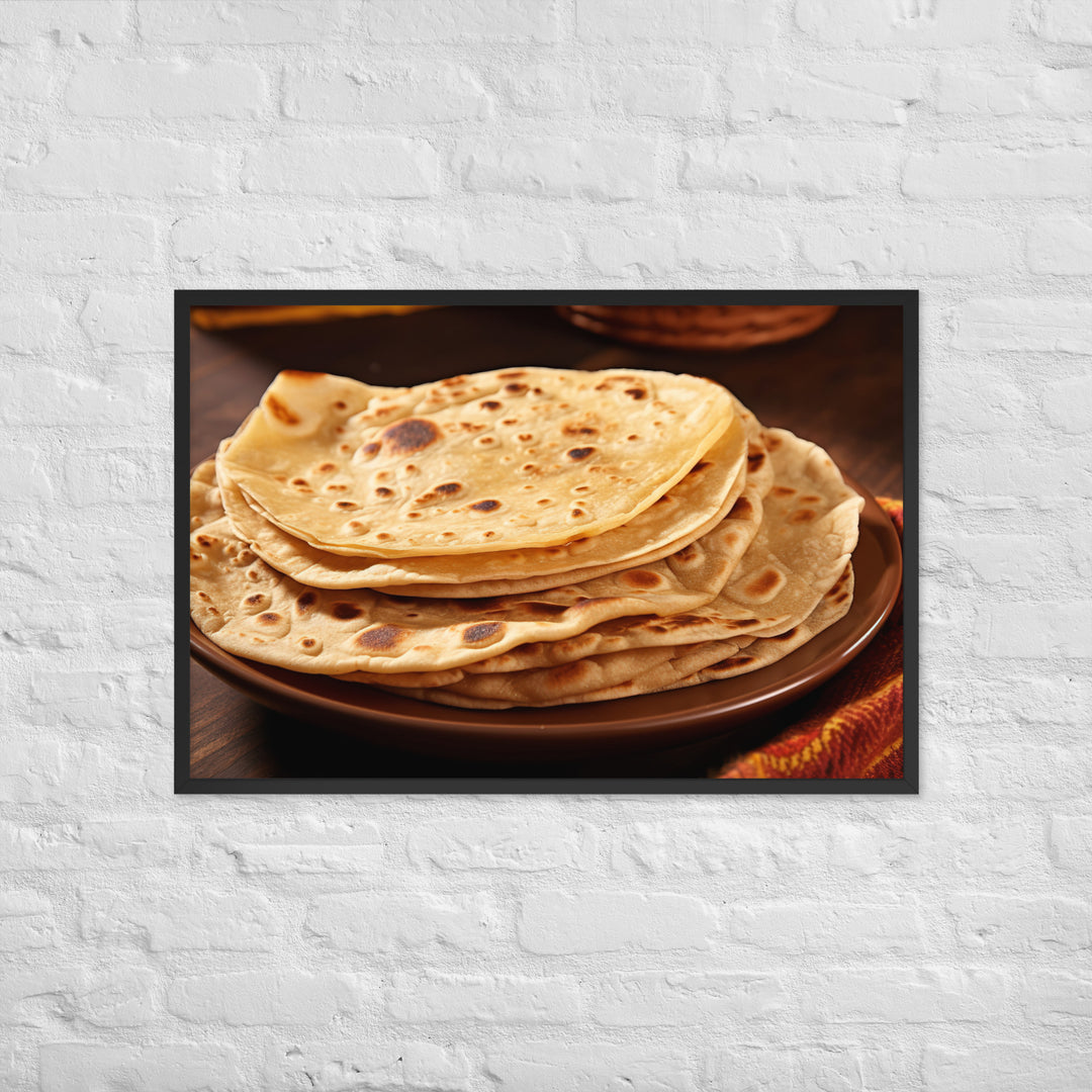 Chapati Framed poster 🤤 from Yumify.AI