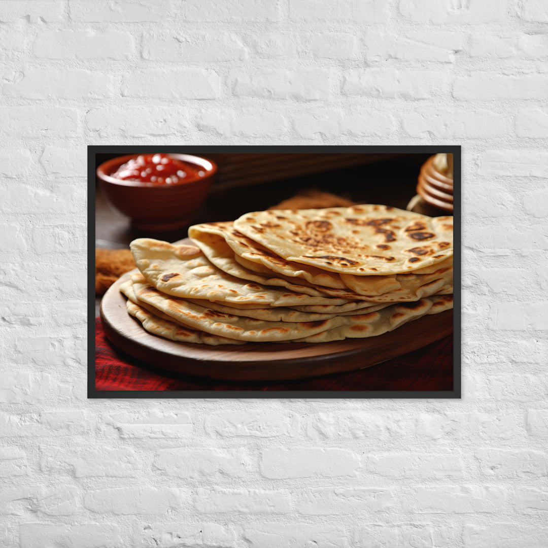 Chapati Framed poster 🤤 from Yumify.AI