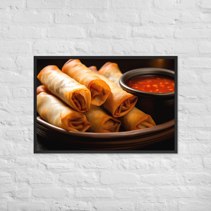 Lumpia Framed poster 🤤 from Yumify.AI