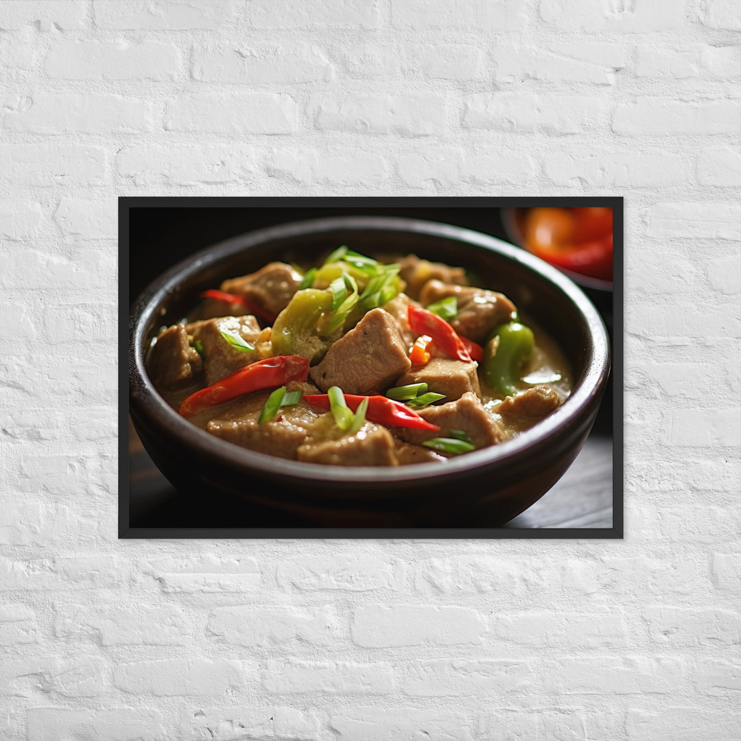 Bicol Express Framed poster 🤤 from Yumify.AI