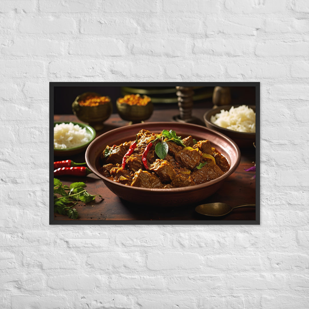 Rendang Framed poster 🤤 from Yumify.AI