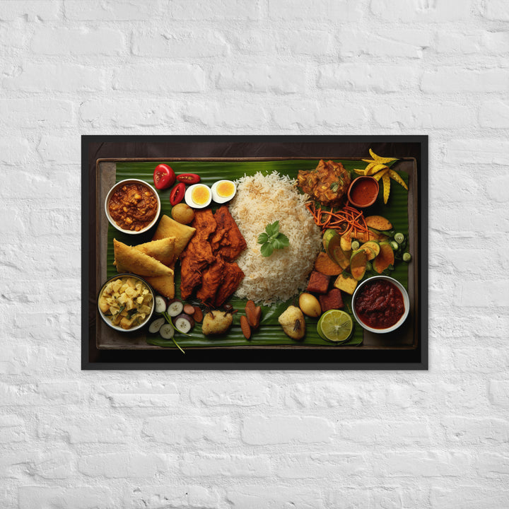 Nasi Padang Framed poster 🤤 from Yumify.AI