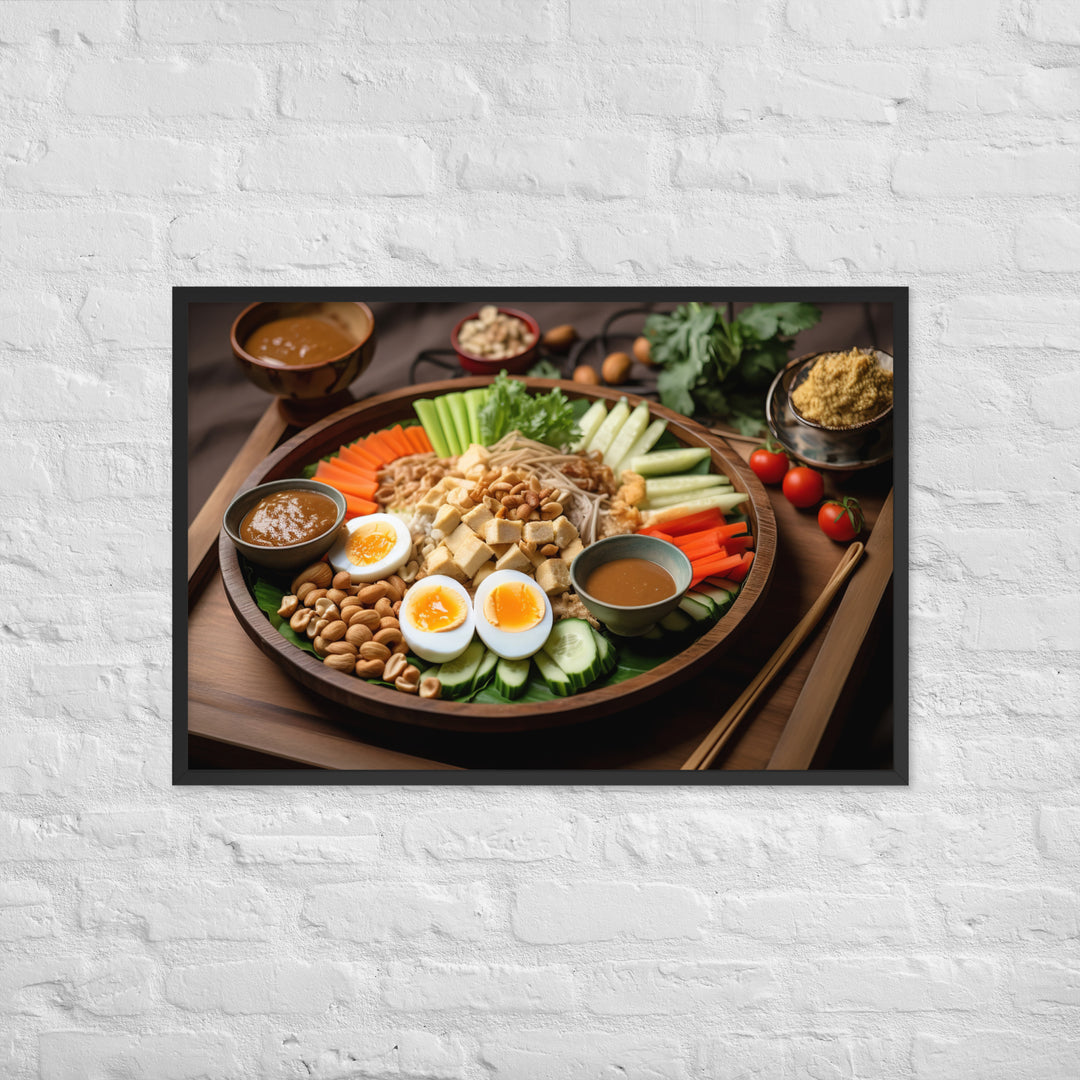 Gado Gado Framed poster 🤤 from Yumify.AI