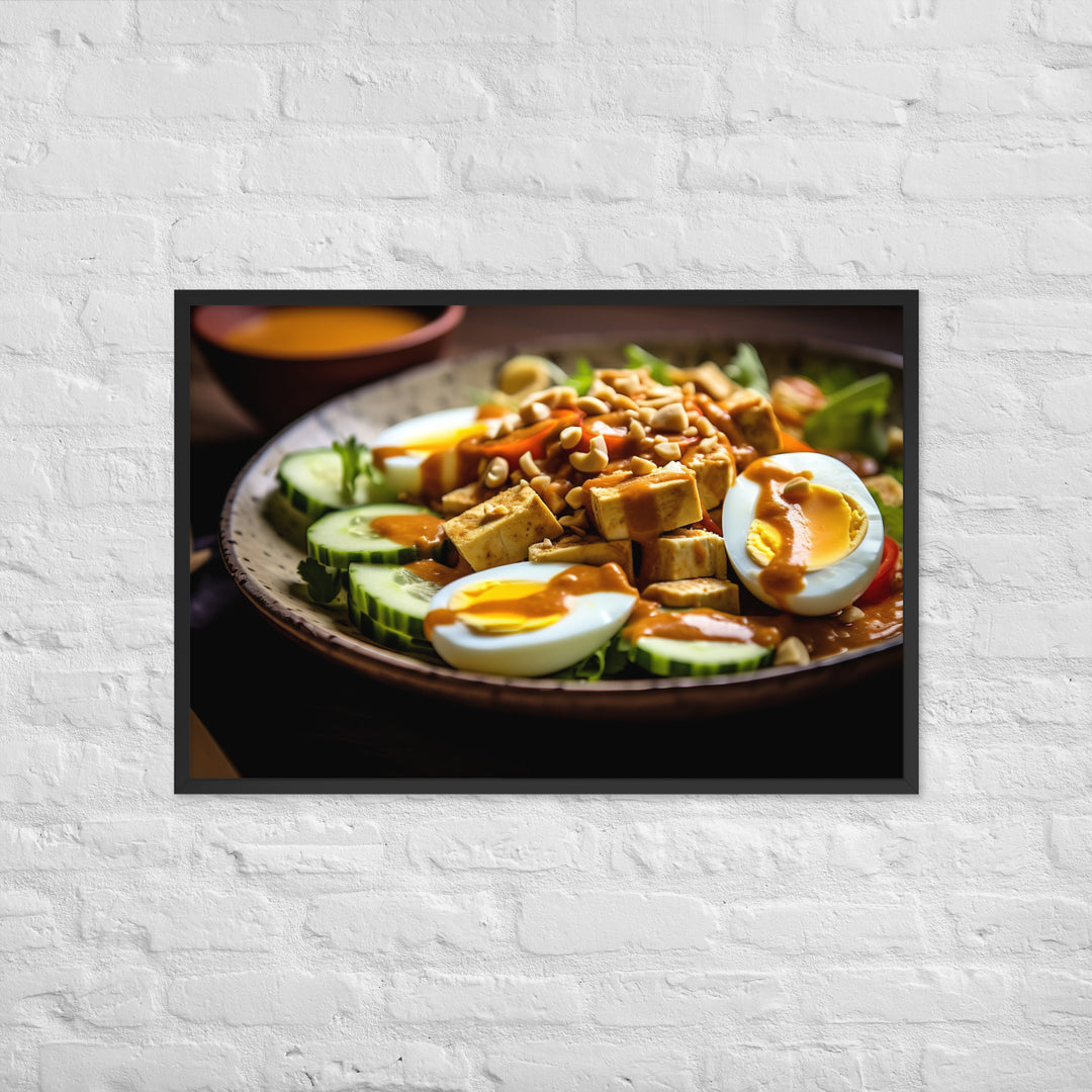 Gado Gado Framed poster 🤤 from Yumify.AI