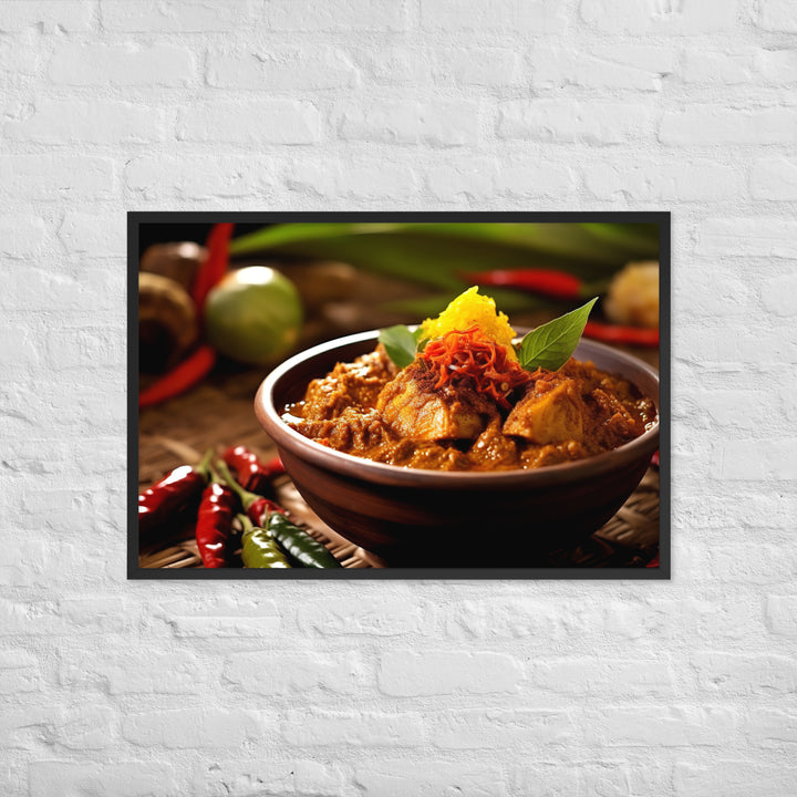 Rendang Framed poster 🤤 from Yumify.AI