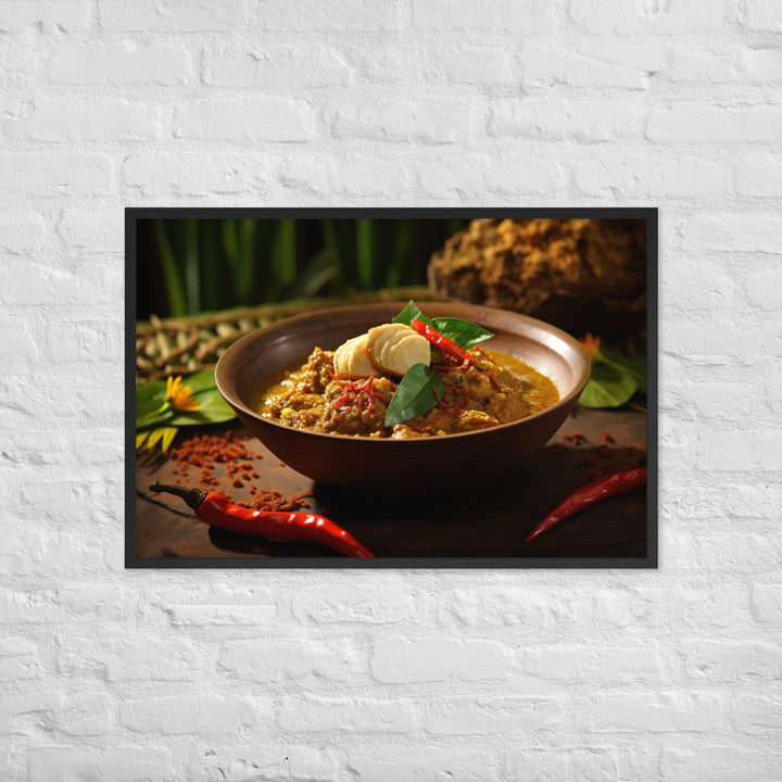 Rendang Framed poster 🤤 from Yumify.AI