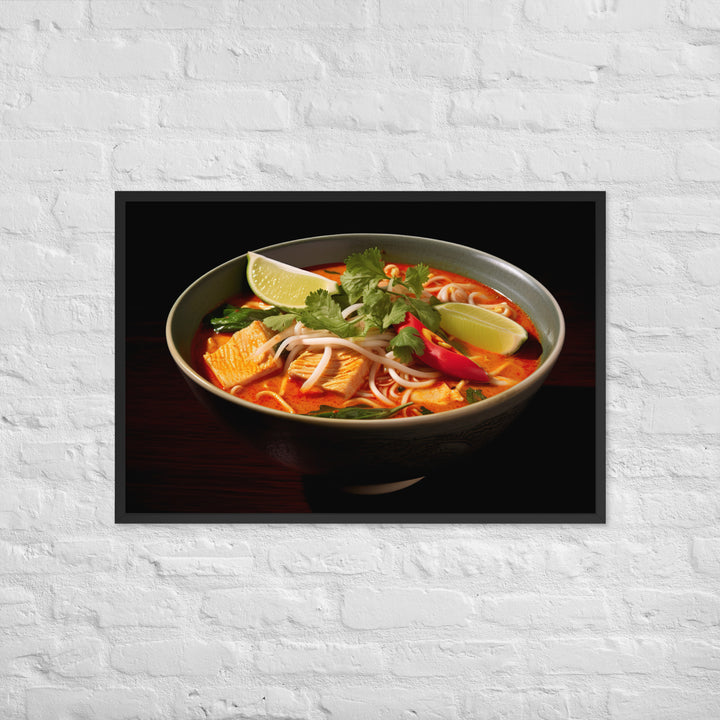 Laksa Framed poster 🤤 from Yumify.AI