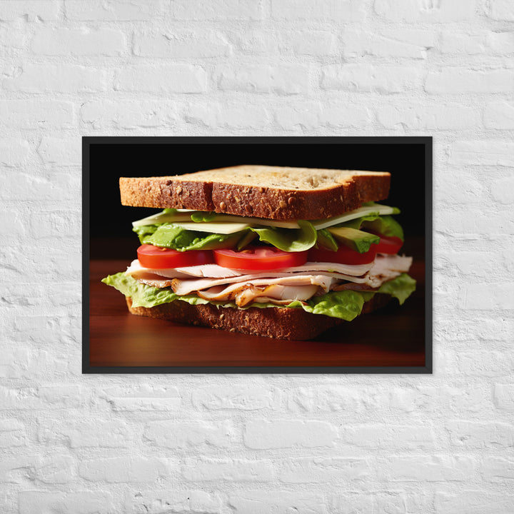 Turkey and Avocado Sandwich Framed poster 🤤 from Yumify.AI