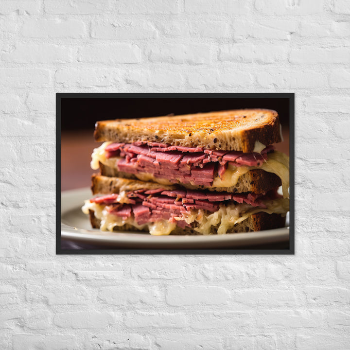 Reuben Sandwich Framed poster 🤤 from Yumify.AI