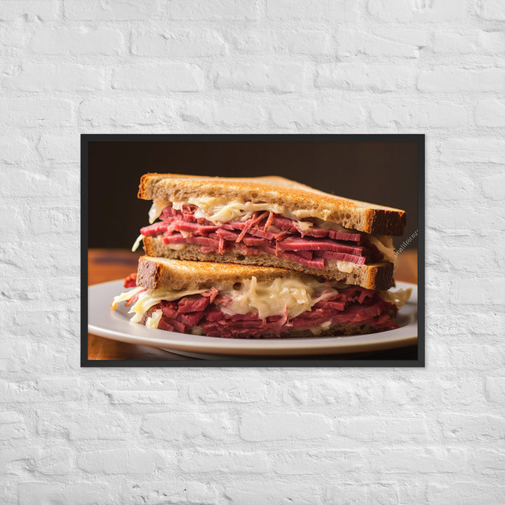 Reuben Sandwich Framed poster 🤤 from Yumify.AI