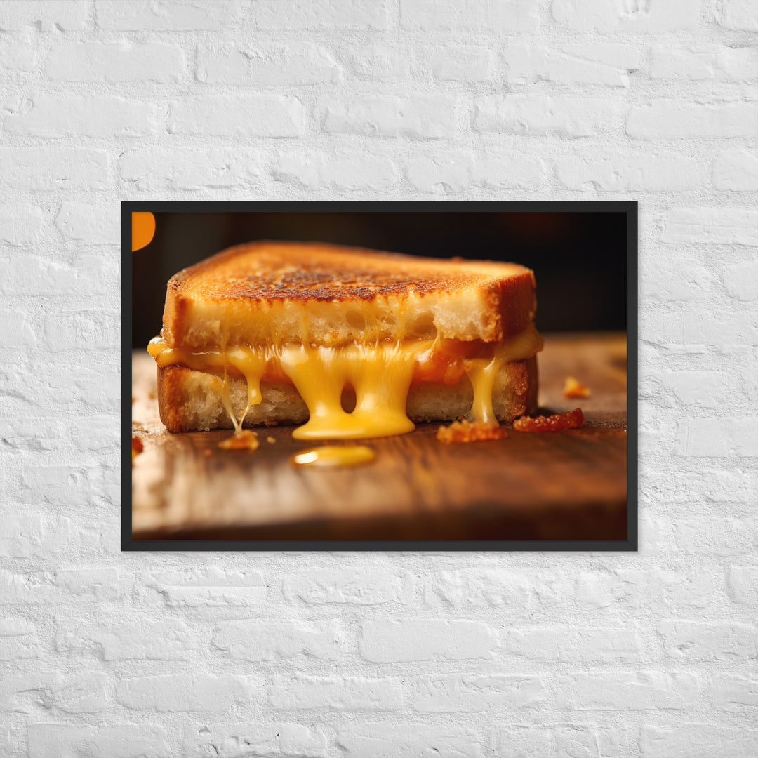 Grilled Cheese Sandwich Framed poster 🤤 from Yumify.AI