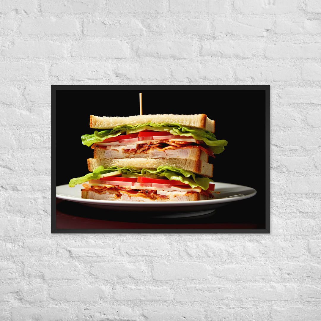 Club Sandwich Framed poster 🤤 from Yumify.AI