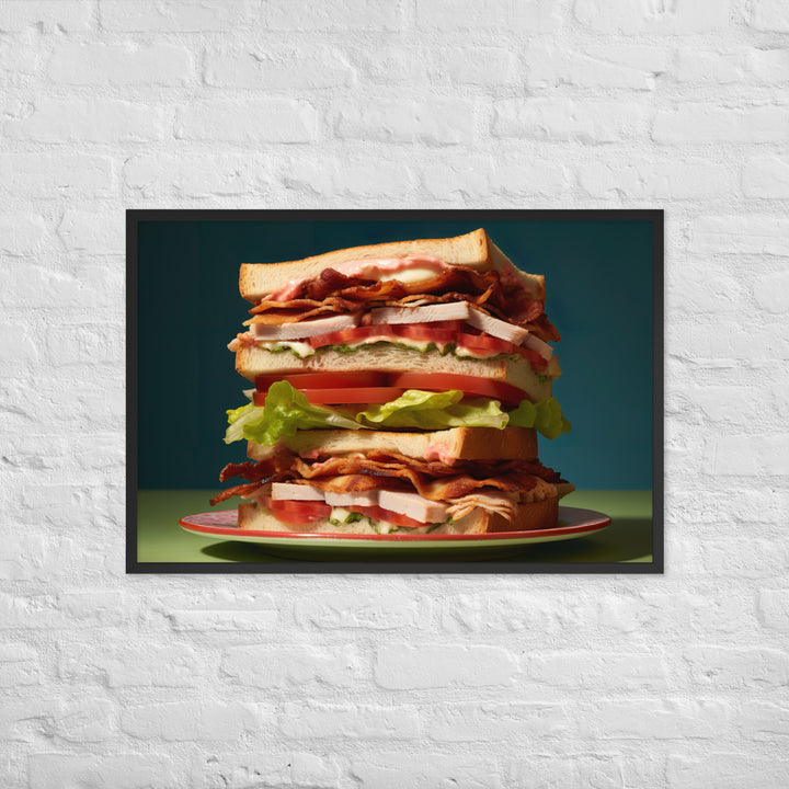 Club Sandwich Framed poster 🤤 from Yumify.AI