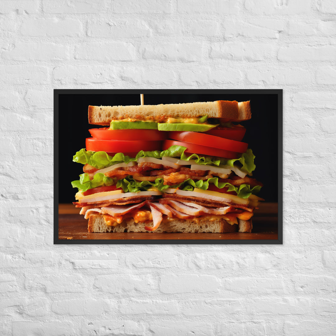 Club Sandwich Framed poster 🤤 from Yumify.AI