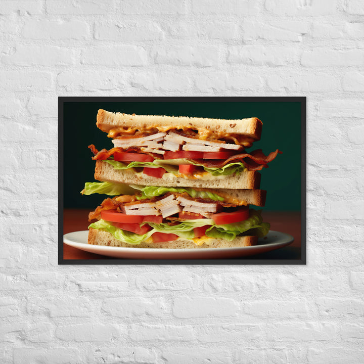 Club Sandwich Framed poster 🤤 from Yumify.AI