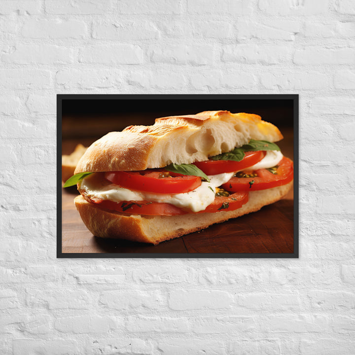 Caprese Sandwich Framed poster 🤤 from Yumify.AI