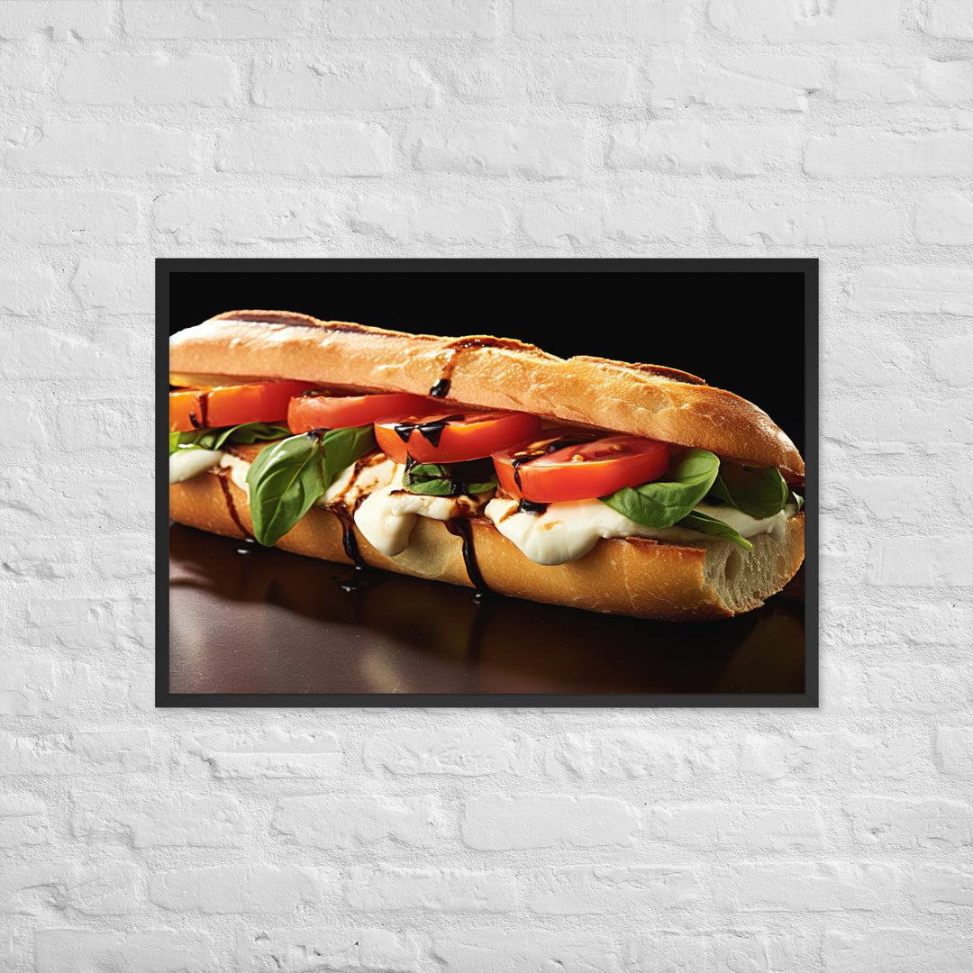 Caprese Sandwich Framed poster 🤤 from Yumify.AI