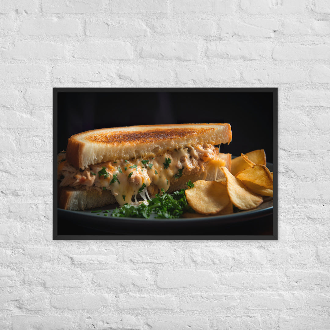 Toasty Tuna Melt Framed poster 🤤 from Yumify.AI