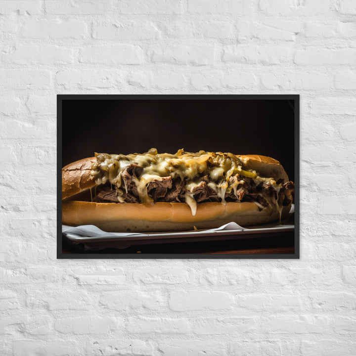 The Ultimate Philly Cheesesteak Framed poster 🤤 from Yumify.AI