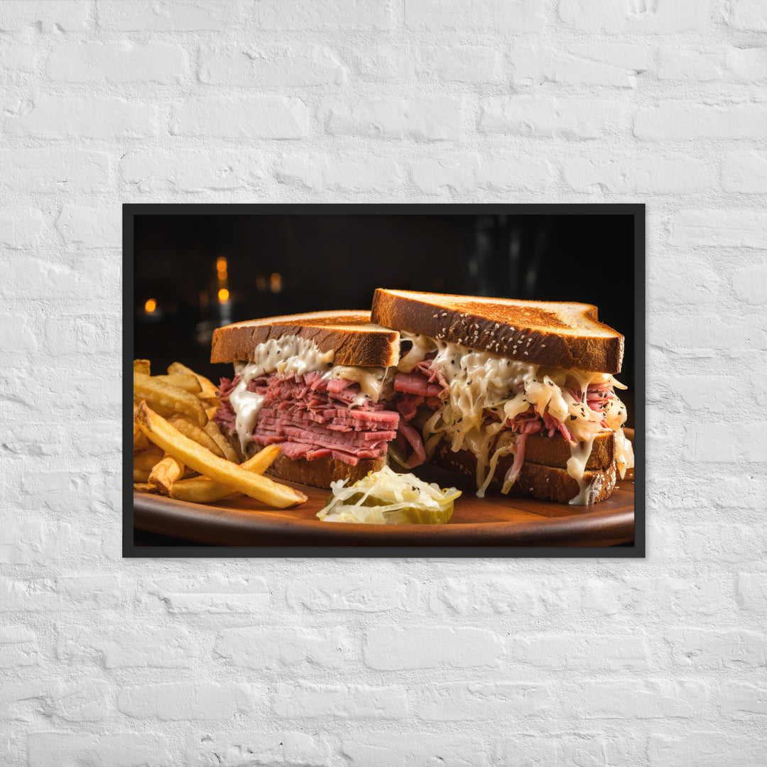 The Perfect Reuben Framed poster 🤤 from Yumify.AI