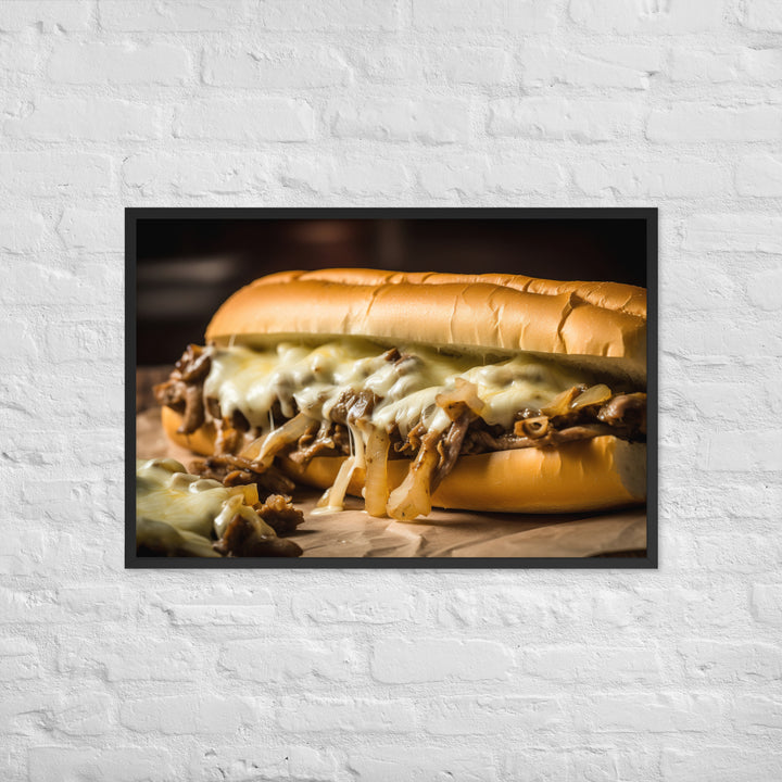 The Classic Philly Cheesesteak Framed poster 🤤 from Yumify.AI