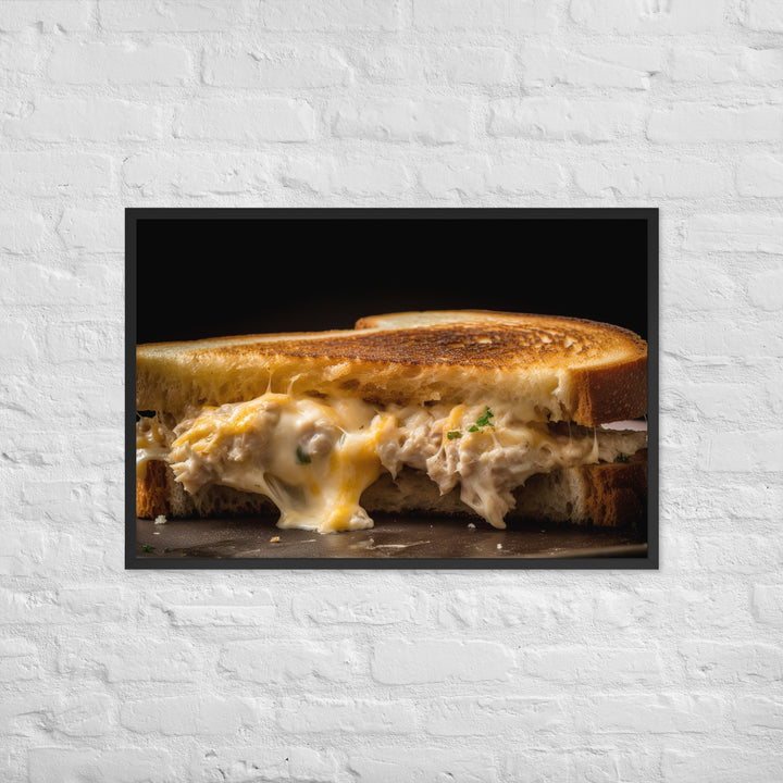 Mouthwatering Tuna Melt Framed poster 🤤 from Yumify.AI