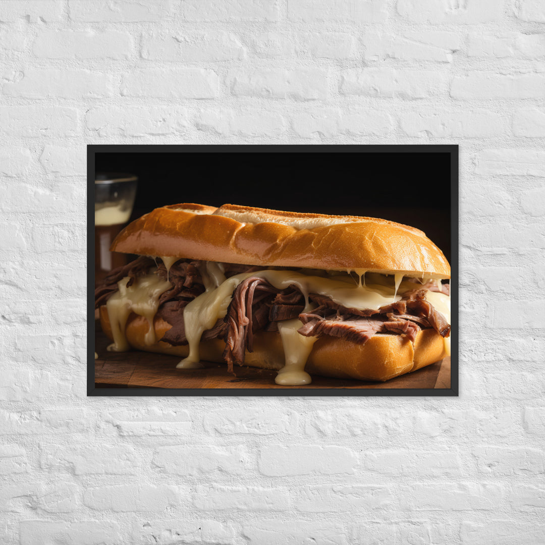 Classic French Dip Sandwich Framed poster 🤤 from Yumify.AI