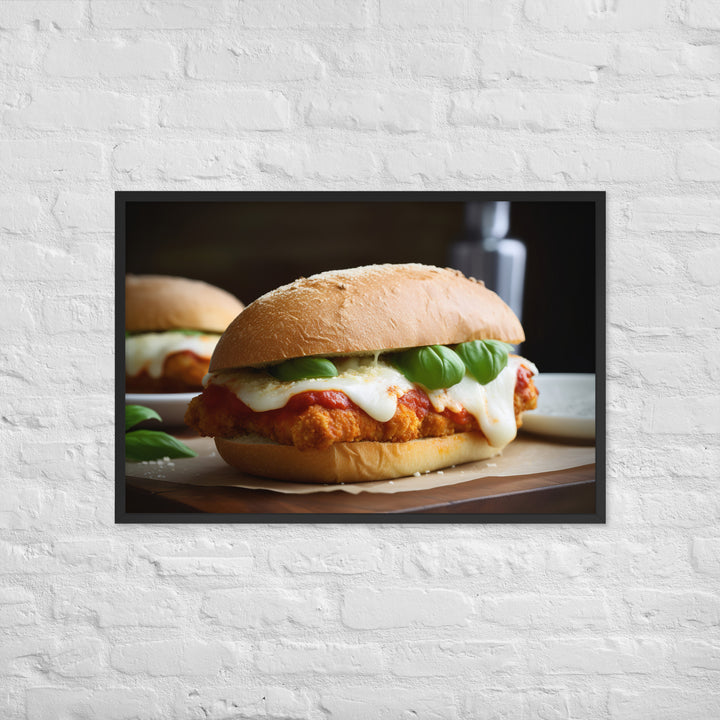 Classic Chicken Parmesan Hero Framed poster 🤤 from Yumify.AI