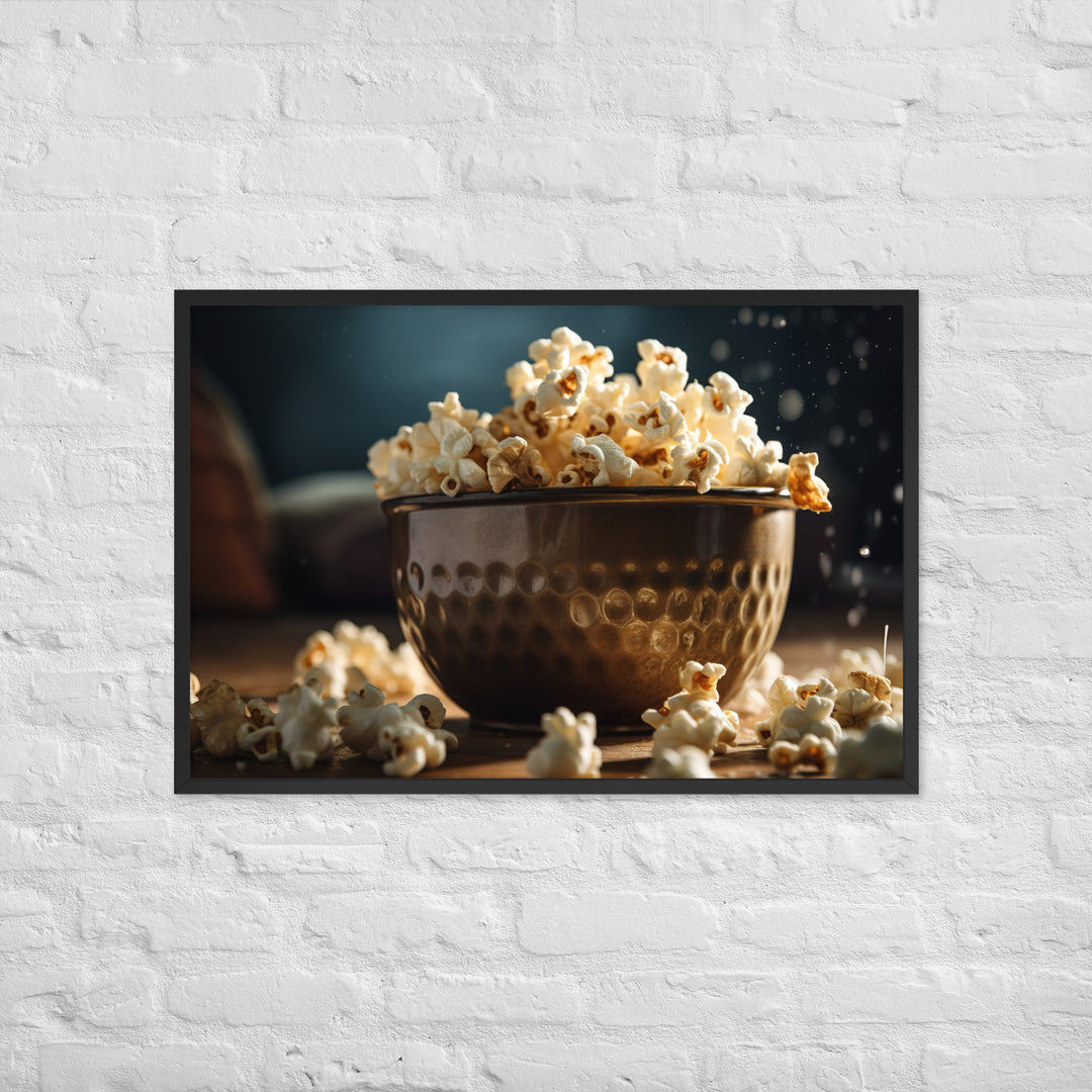 Kettle Corn Framed poster 🤤 from Yumify.AI