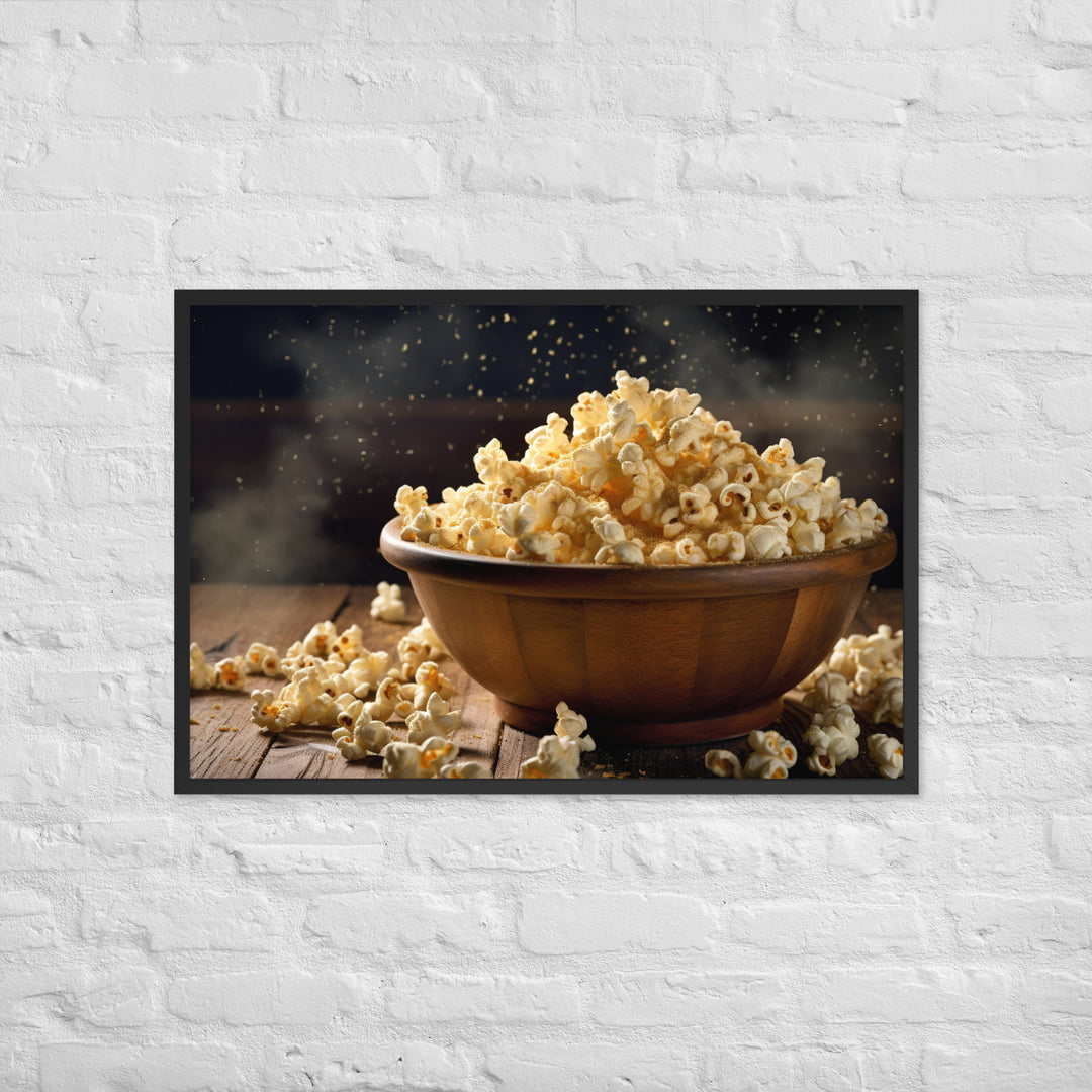 Garlic Parmesan Popcorn Framed poster 🤤 from Yumify.AI