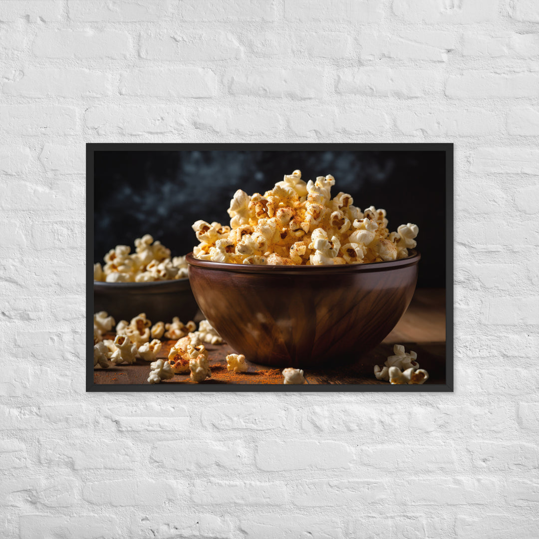 Garlic Parmesan Popcorn Framed poster 🤤 from Yumify.AI