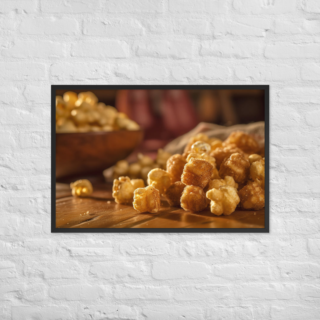 Cinnamon Sugar Popcorn Framed poster 🤤 from Yumify.AI