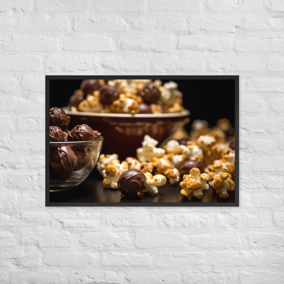 Chocolate Popcorn Framed poster 🤤 from Yumify.AI