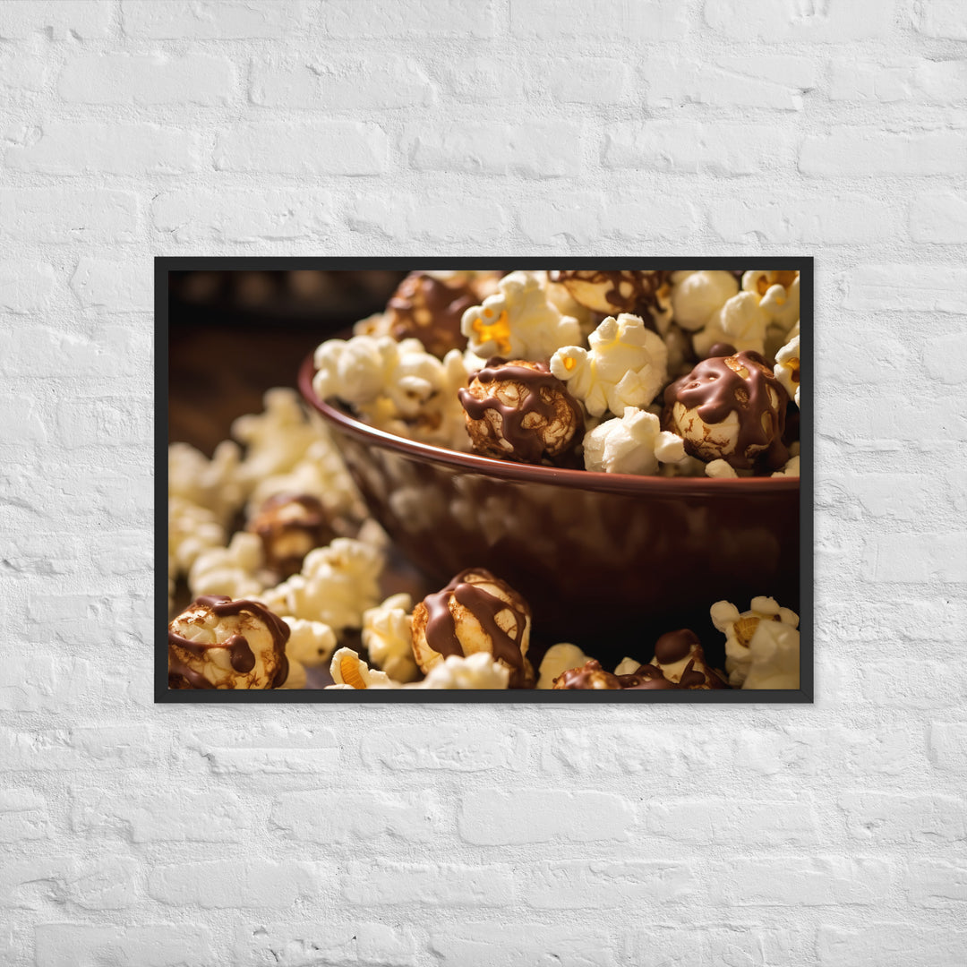 Chocolate Popcorn Framed poster 🤤 from Yumify.AI