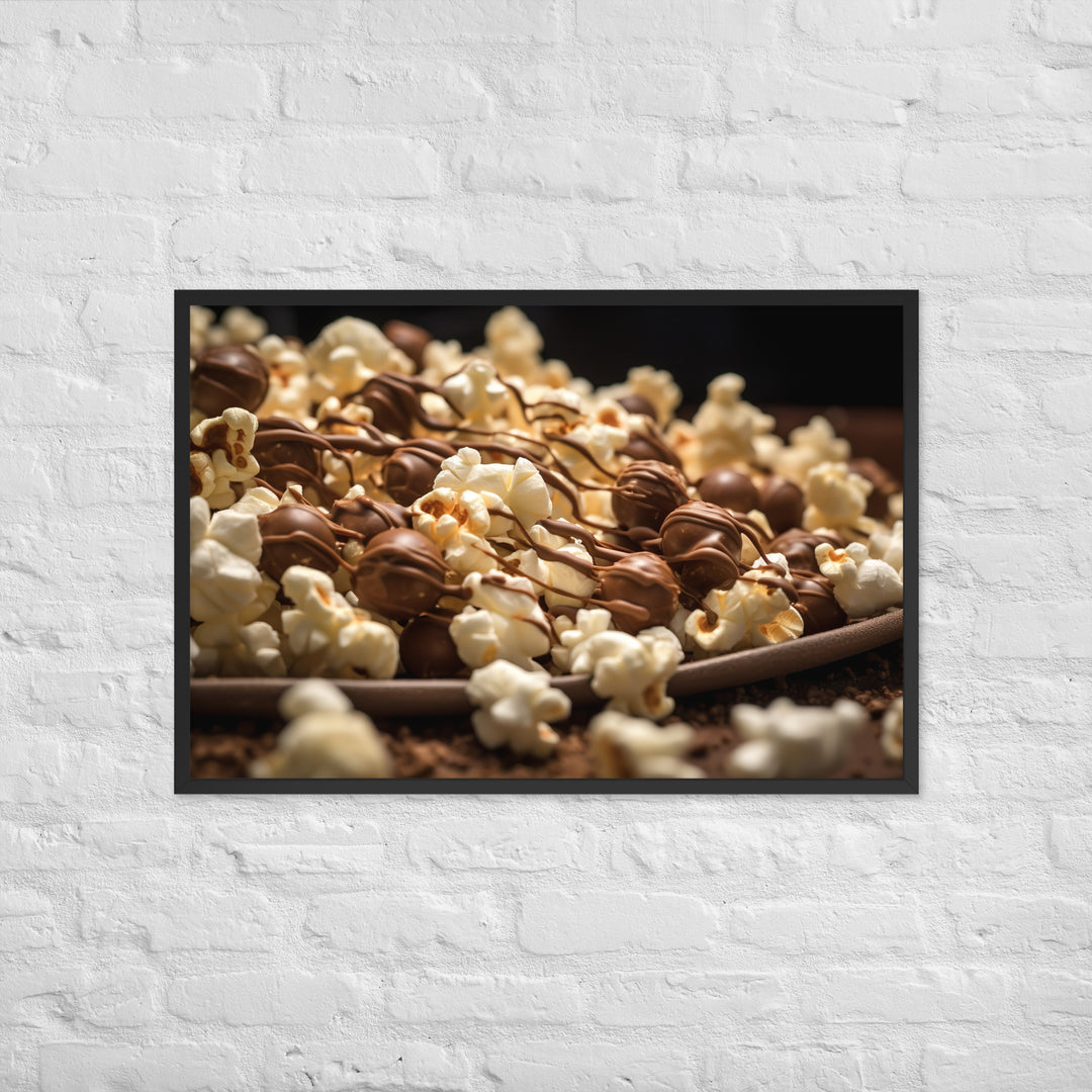 Chocolate Popcorn Framed poster 🤤 from Yumify.AI