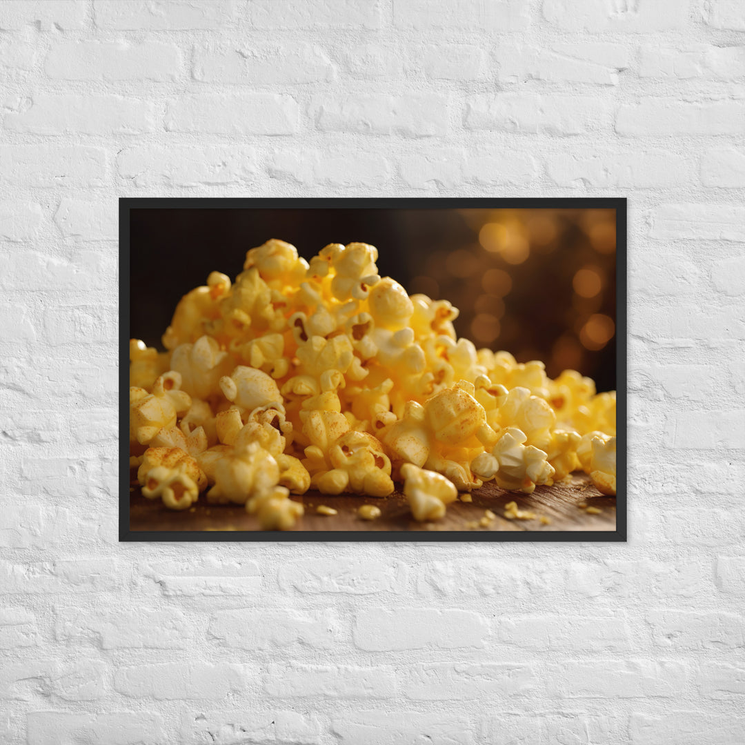 Cheese Popcorn Framed poster 🤤 from Yumify.AI