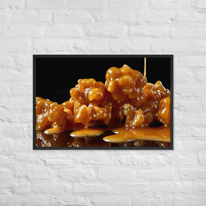 Caramel Popcorn Framed poster 🤤 from Yumify.AI