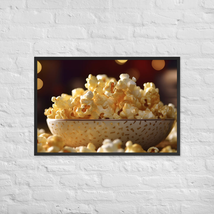 Buttered Popcorn Framed poster 🤤 from Yumify.AI