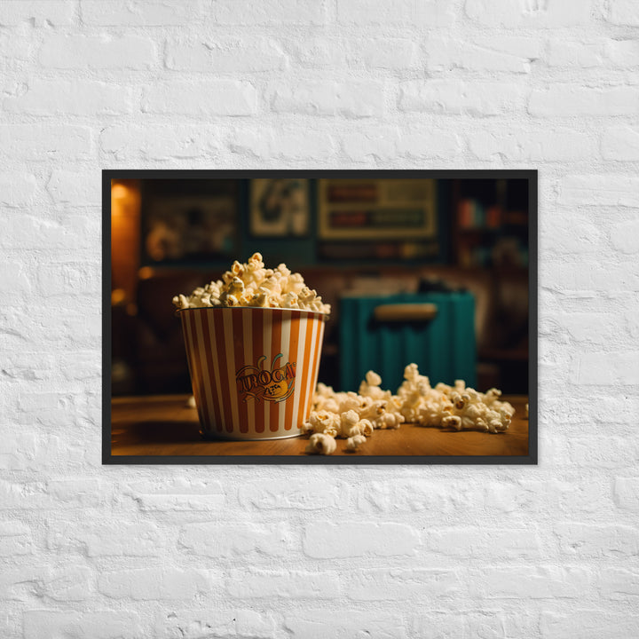 Popcorn and a Movie Framed poster 🤤 from Yumify.AI