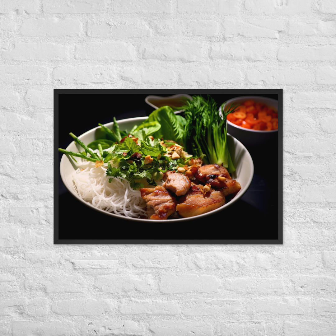 Bun Cha Framed poster 🤤 from Yumify.AI