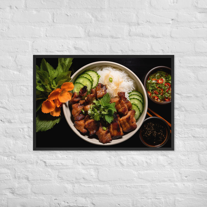 Bun Cha Framed poster 🤤 from Yumify.AI