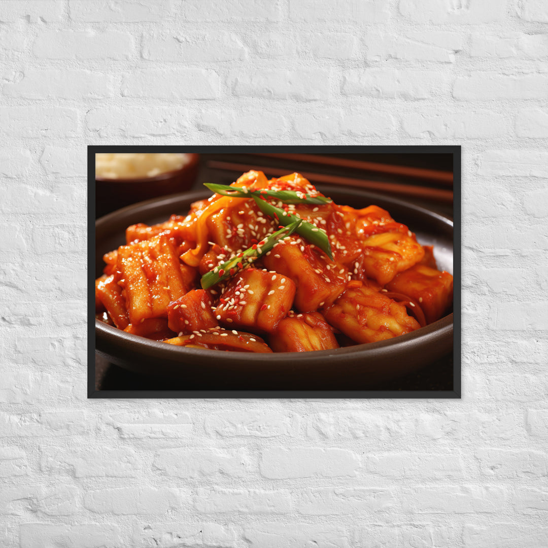 Tteokbokki Framed poster 🤤 from Yumify.AI