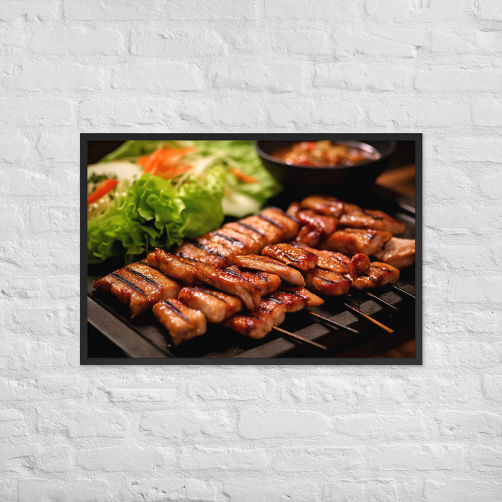 Samgyeopsal Framed poster 🤤 from Yumify.AI