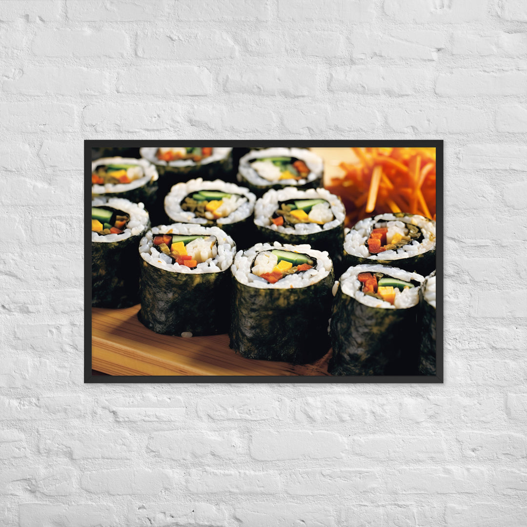 Kimbap Framed poster 🤤 from Yumify.AI