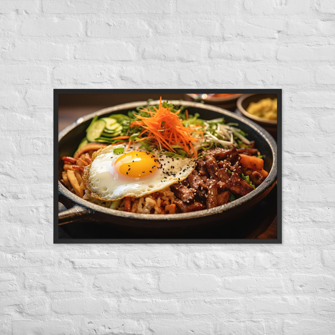 Bibimbap Framed poster 🤤 from Yumify.AI