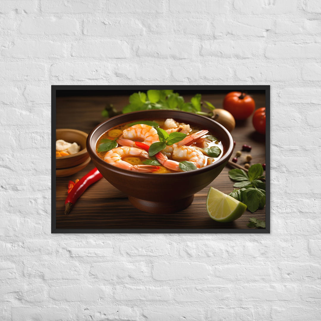 Tom Yum Soup Framed poster 🤤 from Yumify.AI