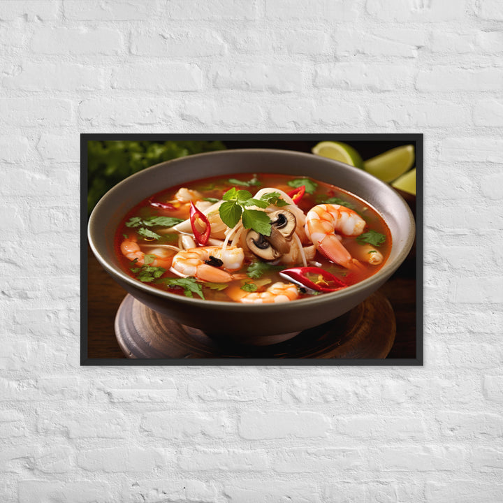 Tom Yum Soup Framed poster 🤤 from Yumify.AI